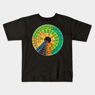 Gallifreyan Periodic Table of the Elements, v.2 (dark) Kids T-Shirt